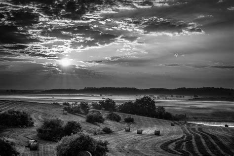 Black And White Sunrise In Cumberland Photograph By Justin Cale