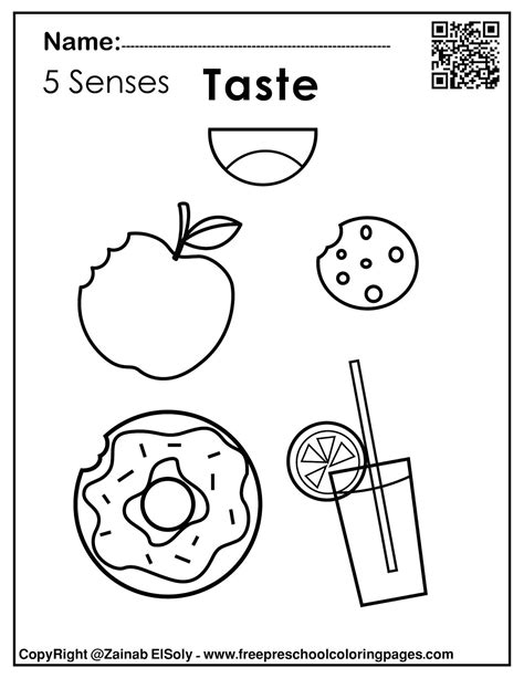 Set Of 5 Senses Activities For Kids