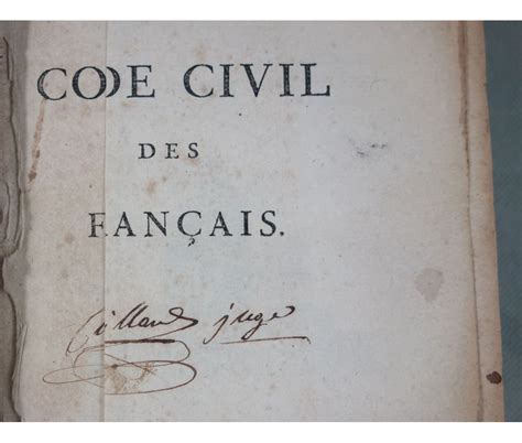Eo Code Civil Des Français Edition Originale Et Seule