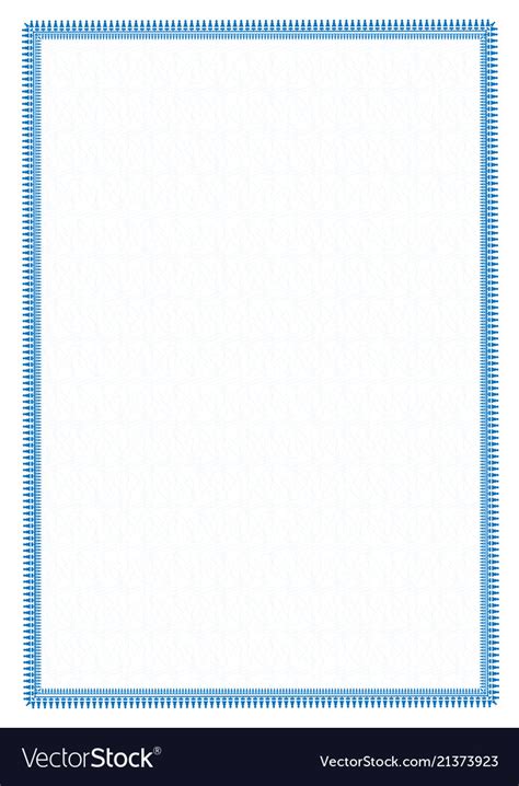 Simple Blue Frame Border With Protective Mesh For Vector Image