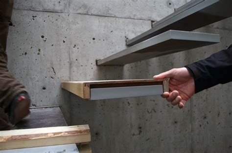 Detail – cantilevered steel stair « home building in Vancouver