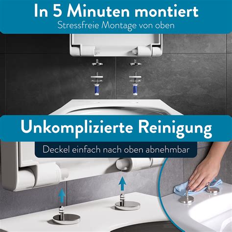 Buy Benkstein® Premium Toilet Seat Antibacterial D Shape White Toilet