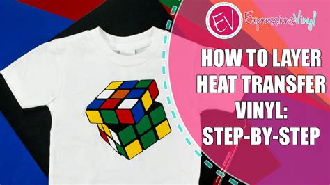 how to layer heat transfer vinyl step by step instructions youtube