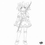 Madoka Line Coloring Pages Magica Magika Homura Deviantart Anime Converse Template Sketch Drawings sketch template