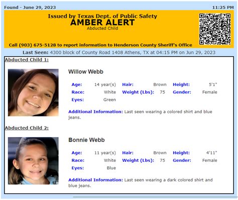Nancy On Twitter RT TX Alerts DISCONTINUED LOCAL AMBER ALERT For Willow Webb And Bonnie Webb