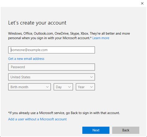 How to create a linktree account. All the Features That Require a Microsoft Account in ...