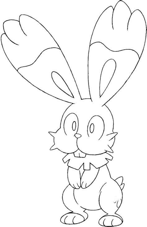 Kolorowanki Pokemon - Bunnelby - Rysunki Pokemon