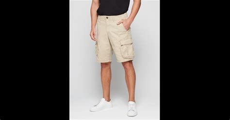 Shop Mens Iconkhaki 11 Twill Cargo Shorts With Gapflex 38 89 Aed In Uae Dubai Gap