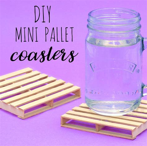 Diy Mini Pallet Coasters With Lolly Sticks — Doodle And Stitch