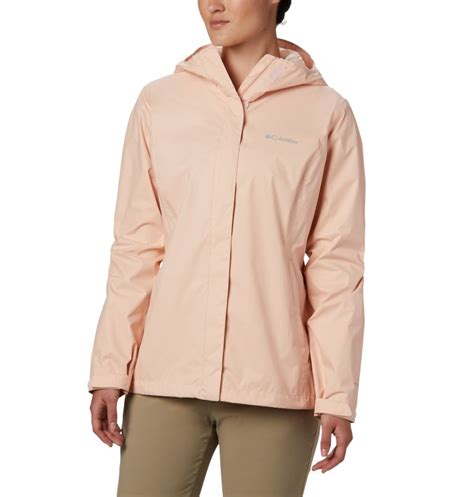 Columbia Womens Jackets Factory Outlet Arcadia Ii Rain Jacket Pink