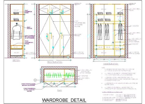 Wooden Wardrobe Design Detail 5 Size Wardrobe Design Wooden