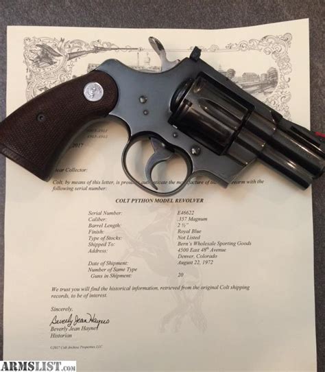 Armslist For Saletrade Colt Python Snub Nose