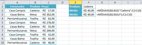 Como Calcular Média no Excel Funções mais Importantes Engenheira do Excel
