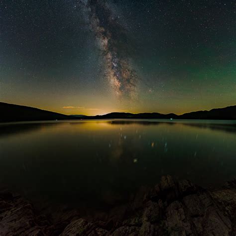 Milky Way Over Lake Moomaw Va Rlandscapeastro
