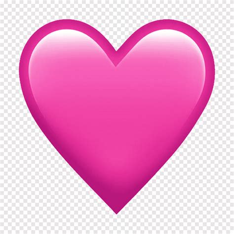 Różowe serce Emoji Heart Love Symbol snapchat złamane serce emoji
