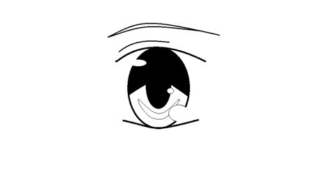 Anime Eye Line Art By Avatarvocaloidfreak On Deviantart Clipart Best