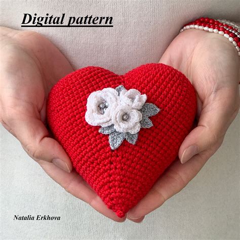 Crochet Pattern Red Heart Crochet Pattern For Valentines Day Etsy