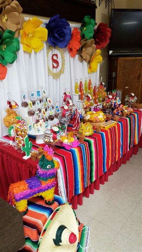 Fiesta Mexican Quinceañera Party Ideas Photo 1 Of 15 Mexican Party Decorations Mexican