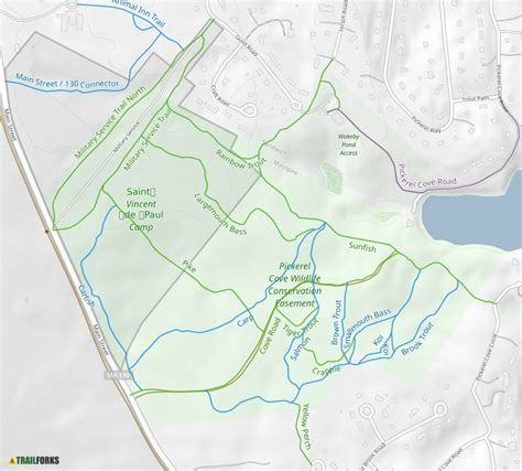 Pickerel Cove Recreation Area Mashpee Mountain Biking Trails Trailforks