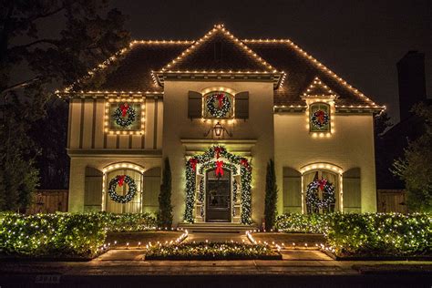 Outdoor Landscape Lighting Dallas Fort Worth Houston White Christmas