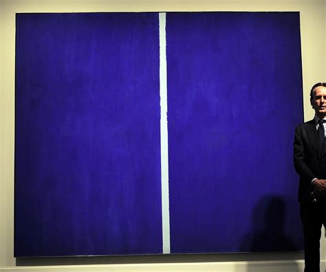 barnett newman s onement vi sells for 43 800 000 at record auction