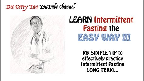 Tips To An Effective And Practical Way Of Intermittent Fasting Youtube