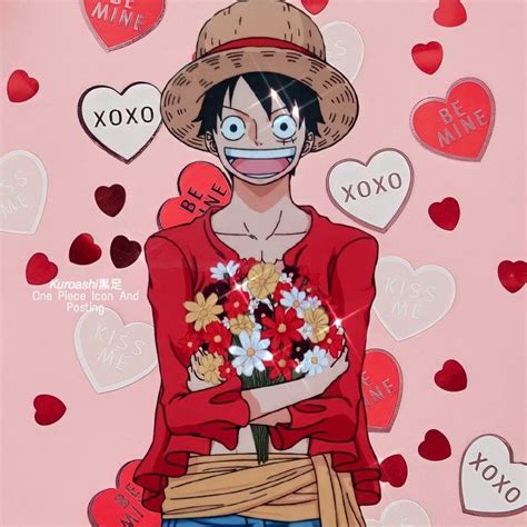 Luffy Valentines Day Icons