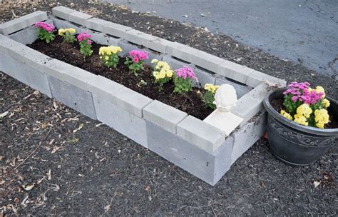 Raised Garden Bed Plans Concrete Blocks Garden Design