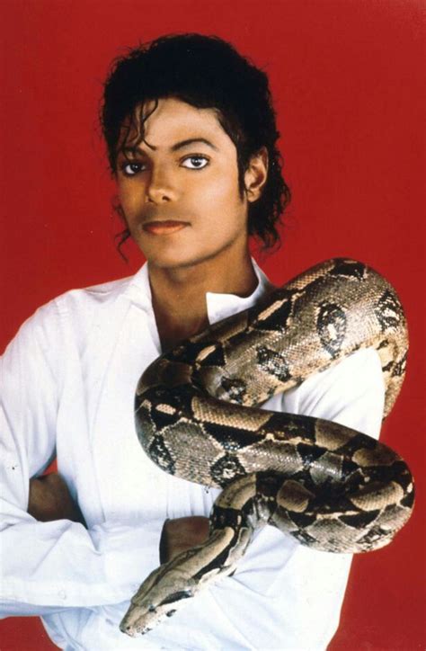 Two Of My Favorite Things Michael Jackson And A Snake Michael