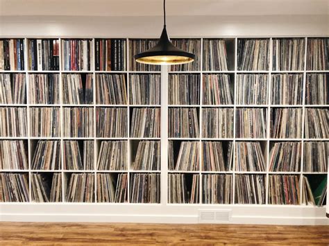 Epic Vinyl Record Collection Created From Ikea Kallax Shelves And