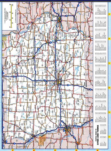 Map Of Iowa Roads And Highwaysfree Printable Road Map Of Iowa