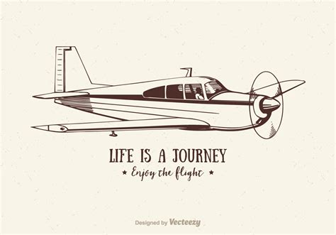 Free Vector Vintage Airplane Illustration 129030 Vector Art At Vecteezy