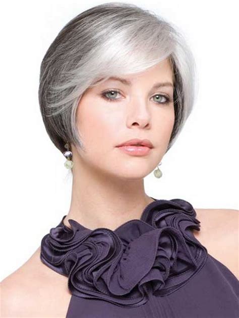 Instead, why not go for a cropped cut that frames the face and. Short hairstyles for grey hair
