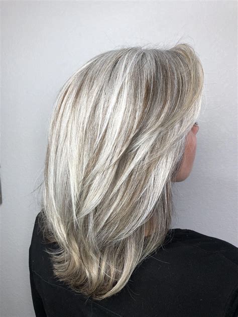 Transitioning To Grey Grayhairhighlights Gray Hair Highlights Hair