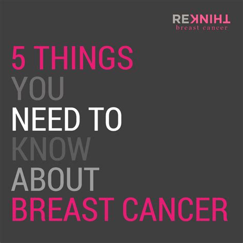 5 Things You Need To Know About Breast Cancer Rethink Breast Cancer