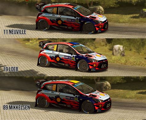 Nuovi ammortizzatori e componenti delle sospensioni garantiscono all'auto una tenuta più stabile su tutte le superfici. Hyundai i20 Coupe WRC 2019 livery | RaceDepartment