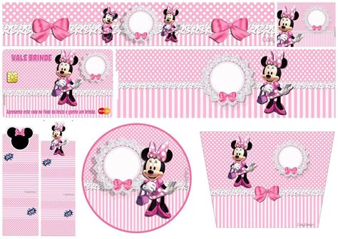 Minnie Con Rayas Rosa Etiquetas Para Candy Bar Para Imprimir Gratis