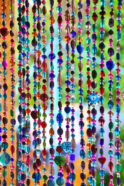 Beaded Curtain Hanging Beads Bohemian Curtain Boho Doorway Etsy Israel