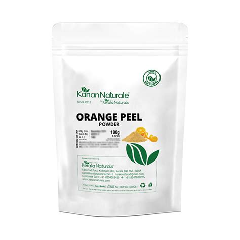 Buy Kerala Naturals Orange Peel Powder 100 Gm Online At Best Price