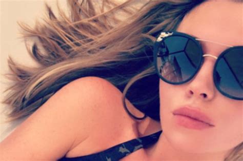Abbey Clancy Instagram Pregnant Model Flashes Cleavage In Sexy Boob