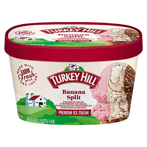 Turkey Hill Banana Split Premium Ice Cream Fl Oz Tub Ice Cream
