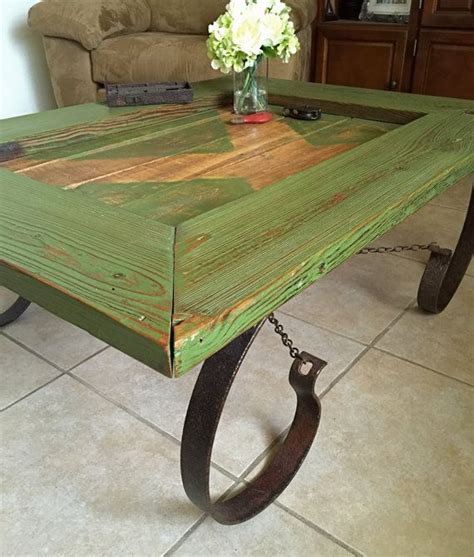 This rustic style coffee table is quite modern in its design while the copper legs are a nice additional feature that allows it to fit into even more styles than ever before. Barn Door Coffee Table. Reclaimed Barn Door Coffee Table ...