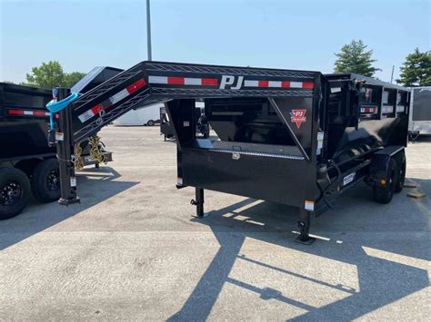Pj Trailers Gooseneck Rollster X Ft Roll Off Dump Trailers For Sale Columbus Ohio