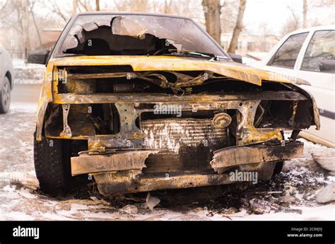 Burned Car After Arson Stock Photo Alamy