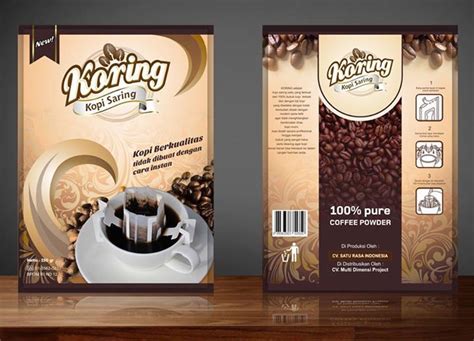 Layout Desain Kemasan Kopi 45 Koleksi Gambar