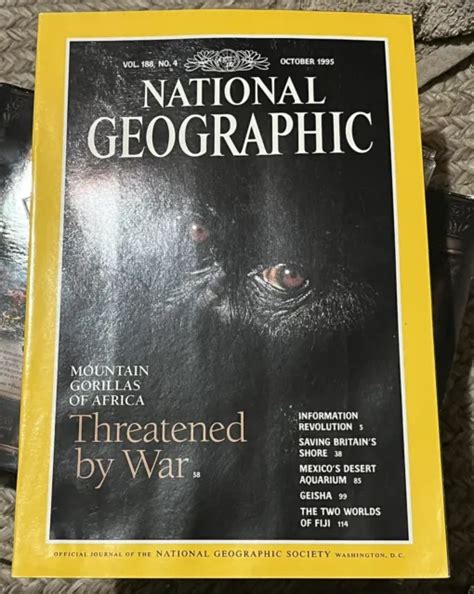National Geographic Magazine October 1995 Vol 188 No 4 599