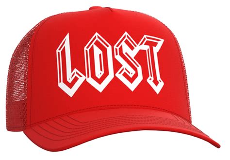 Lost Intricacy Lost Red Trucker Cap Whats On The Star