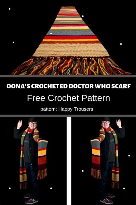 Oonas Crocheted Doctor Who Scarf Mycrochetpattern Doctor Who