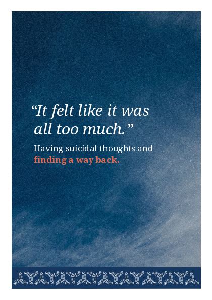 Having Suicidal Thoughts And Finding A Way Back He2538 Healthed
