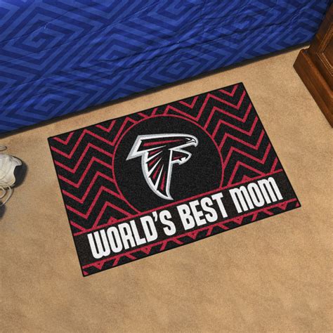 Atlanta Falcons Worlds Best Mom Starter Doormat 19 X 30